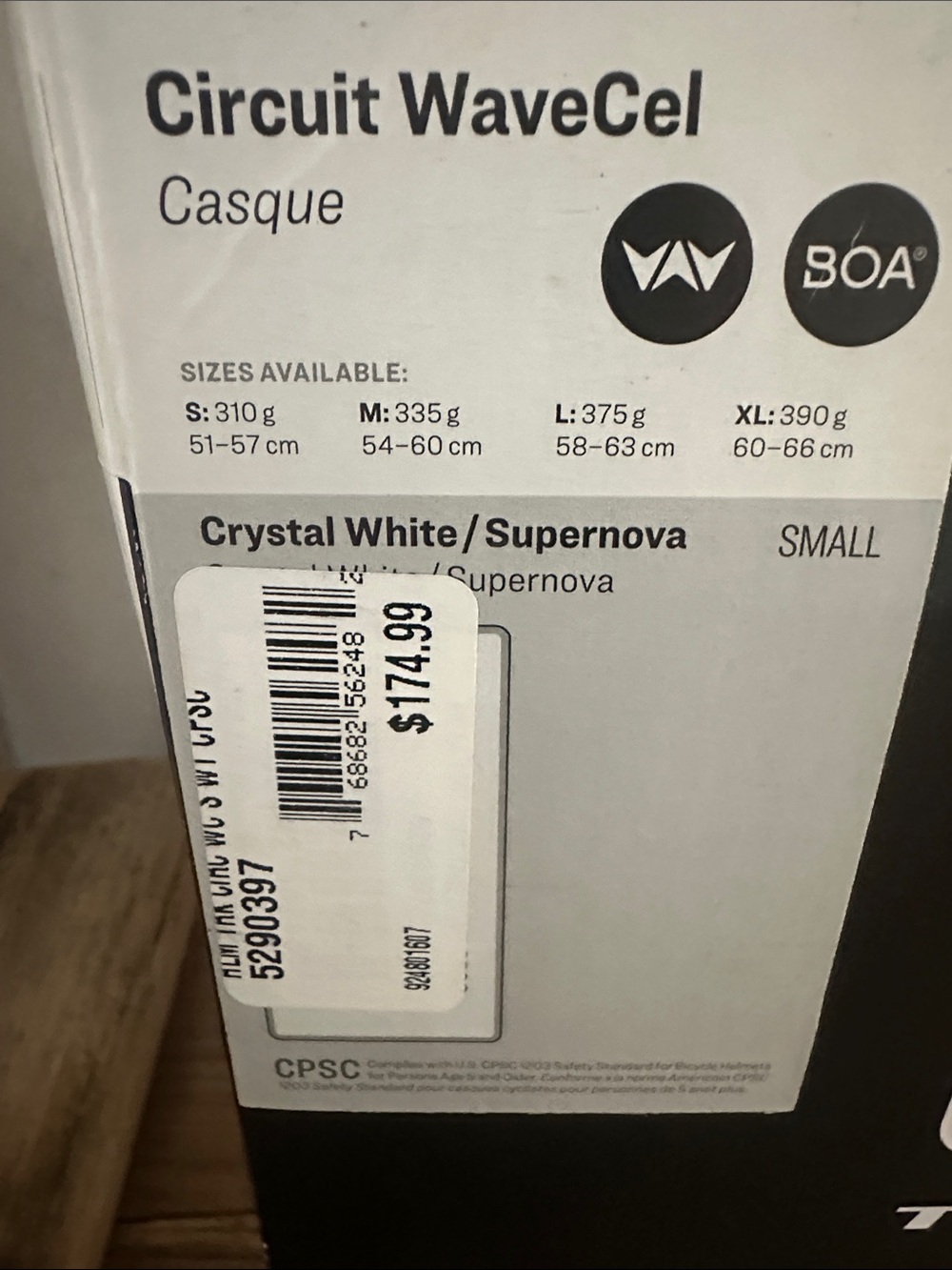 Troy Lee Designs Circuit WaveCel Helmet — Crystal White/Supernova